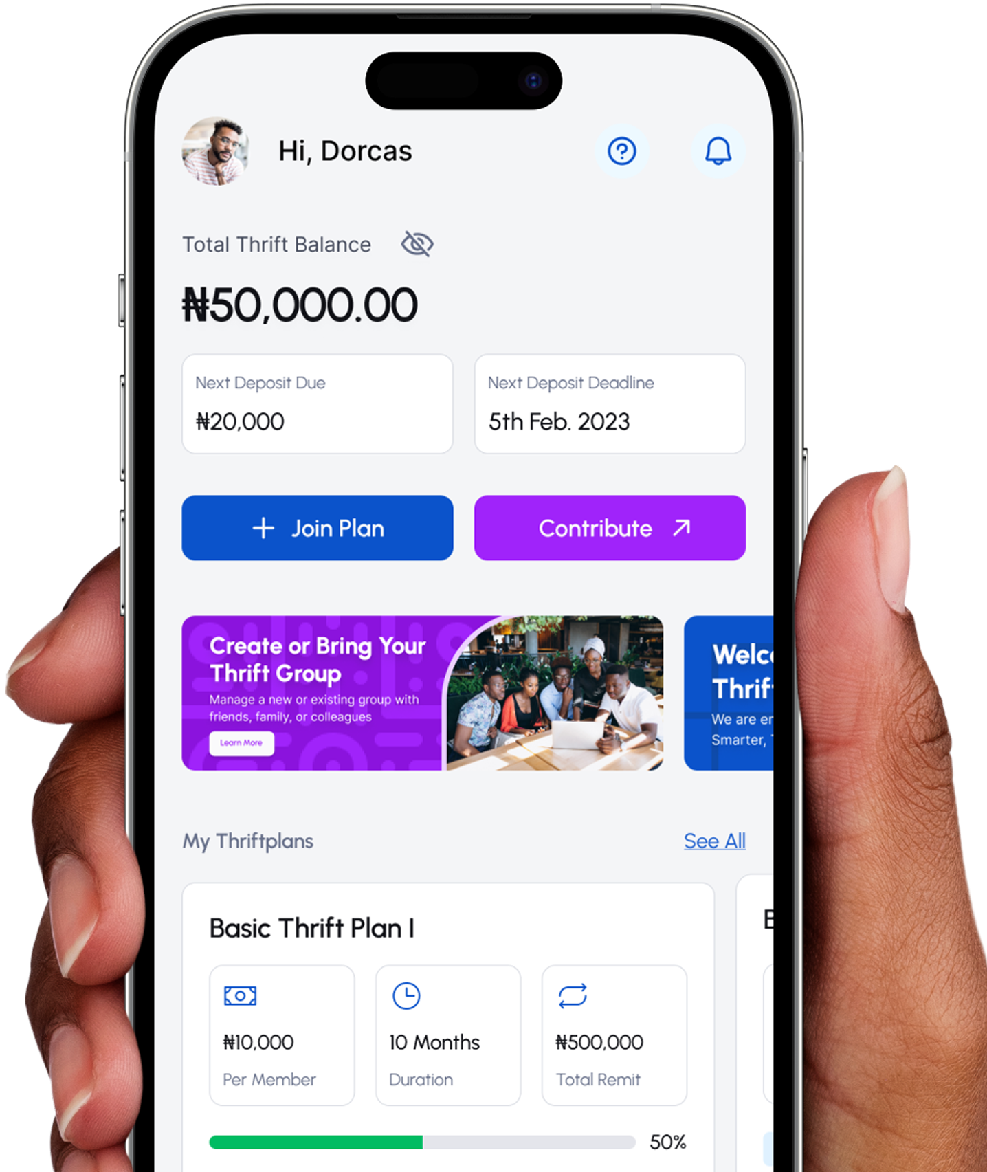 ThriftNest App Interface